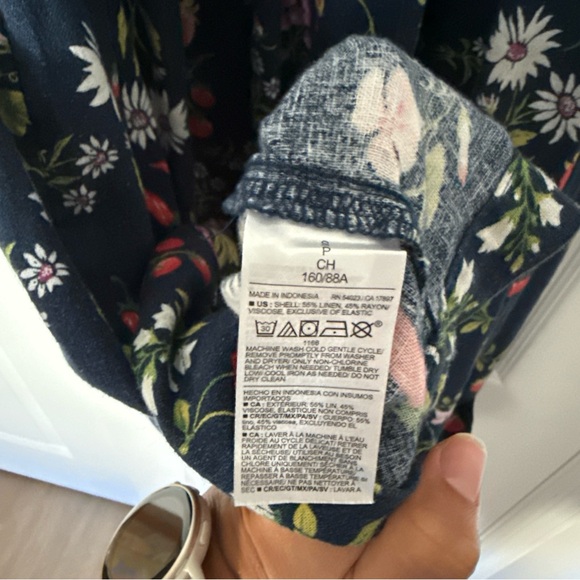 Old Navy Navy Fruit & Floral Shift Dress Small - Picture 8 of 8